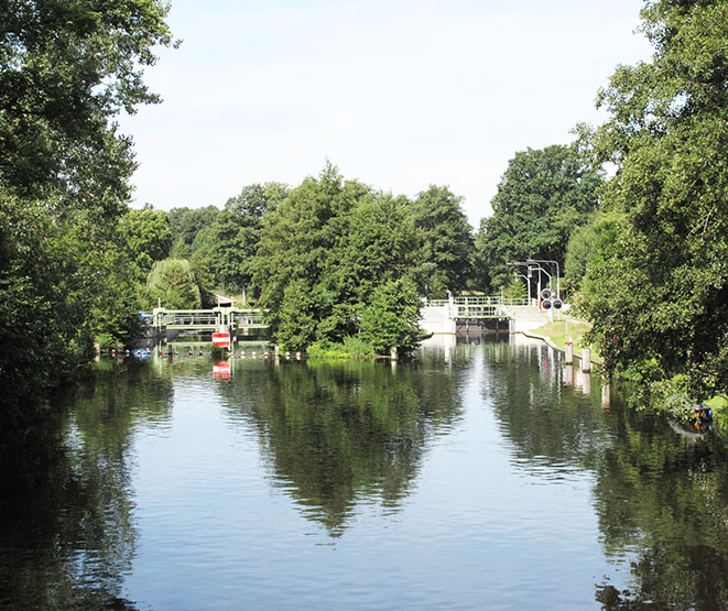 Schleuse Neue Mühle an der Dahme